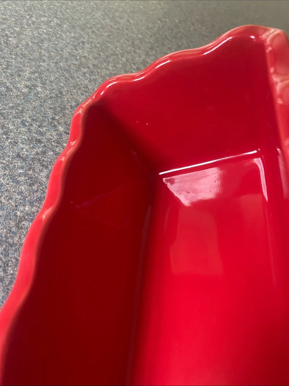 Red Ceramic Loaf Pan - 'Sing to the Lord' Inspirational Bakeware